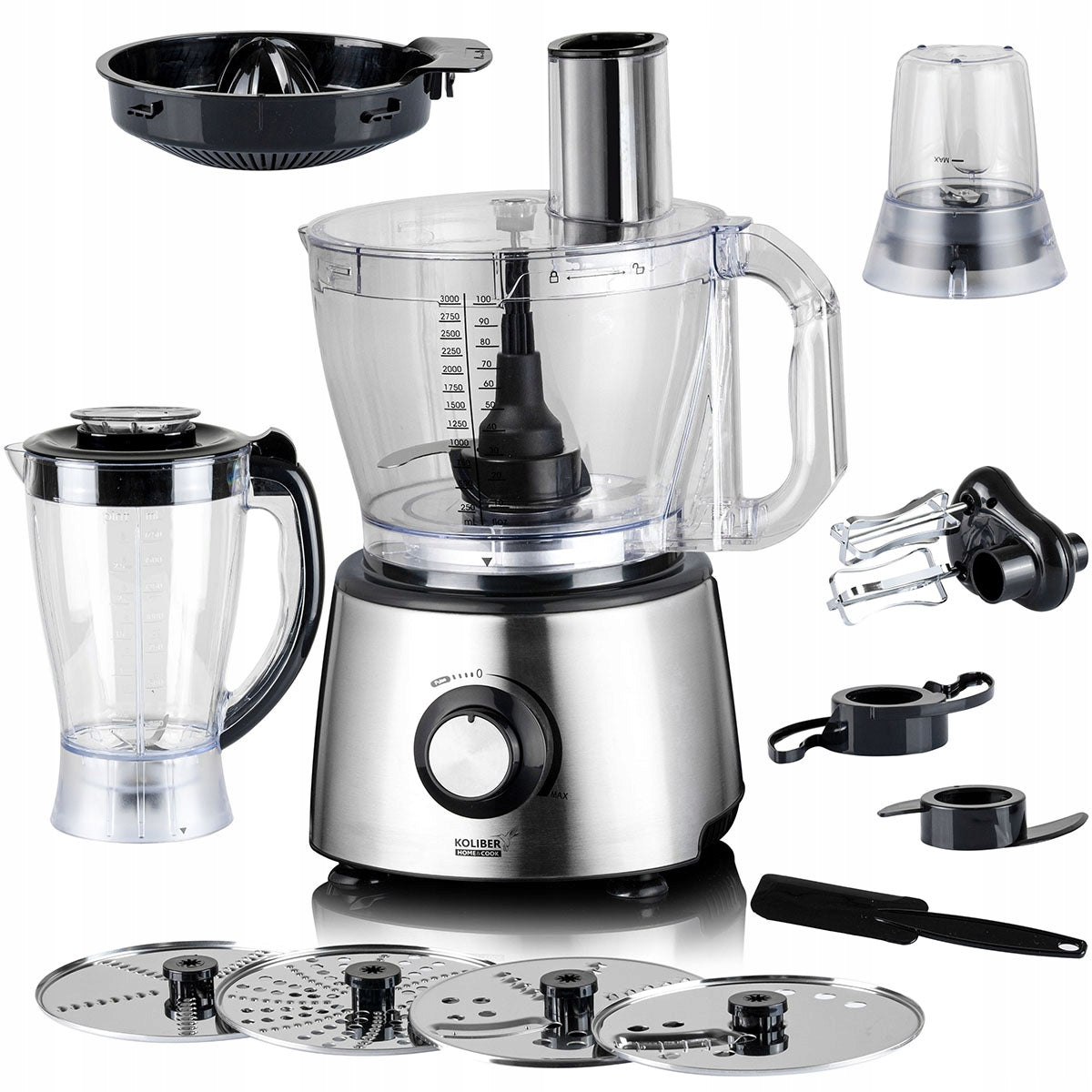 FOOD PROCESSOR X-1400-W MALAKSER SHREDDER JUICER BLENDER GRINDER