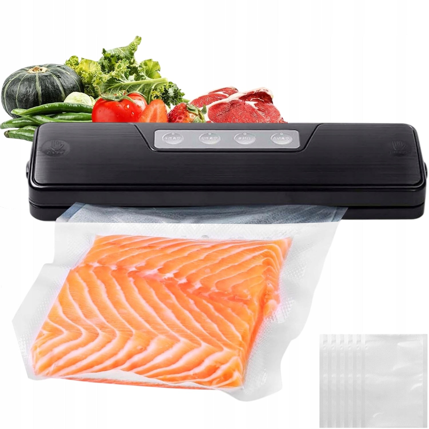 FOOD SEALING MACHINE AUTOMATIC, COMPACT FOR STORAGE