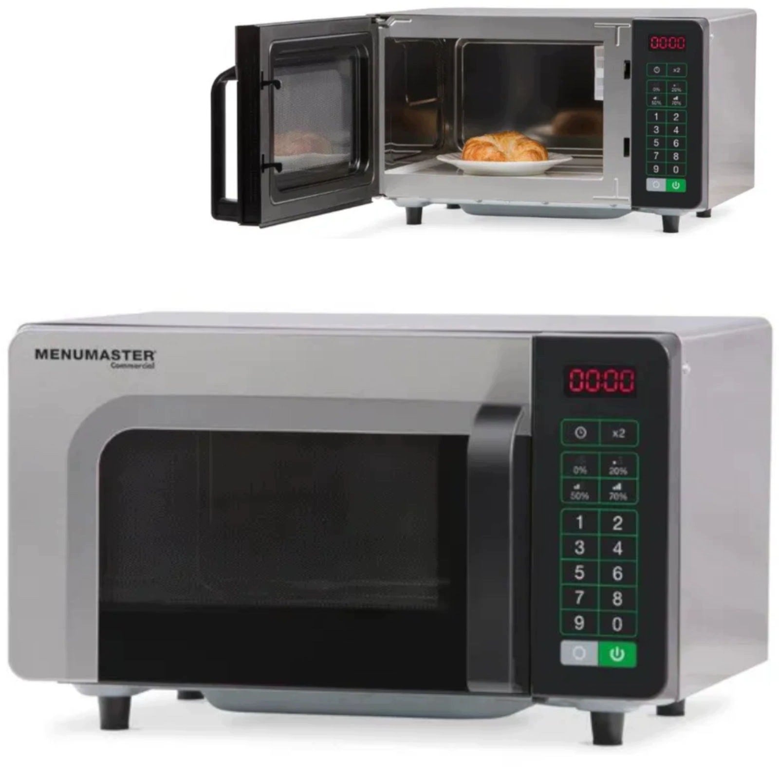 FOOD SERVICE MICROWAVE 1000W 23L STEEL CERAMIC 230V MENUMASTER