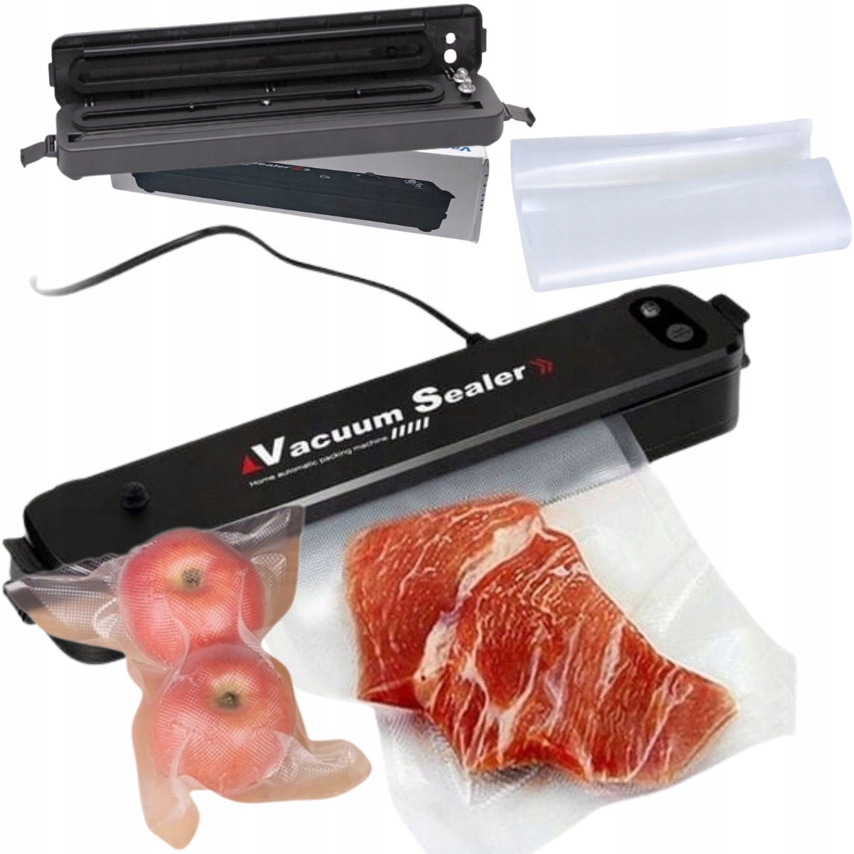 FOOD VACUUM SEALER + 10 BAGS VACUUM SEALER MACHINE