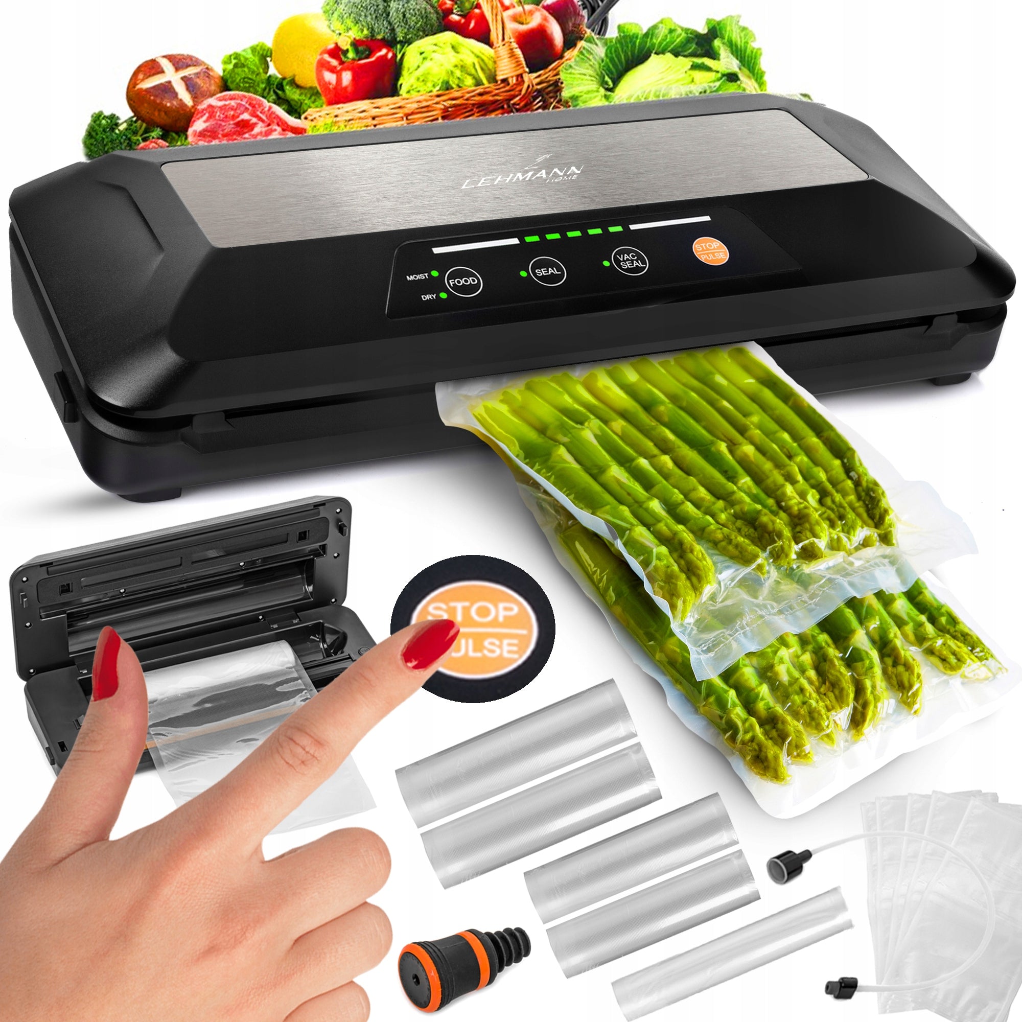 FOOD VACUUM SEALER FOIL PACKING MACHINE FOIL XXL PACKING BAGS