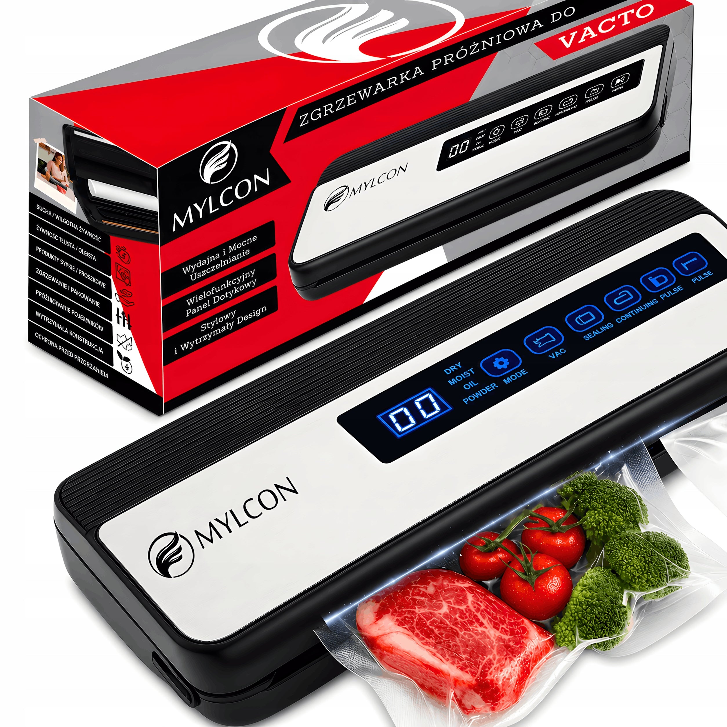 FOOD VACUUM WELDING MACHINE AUTOMATIC PACKING MACHINE STRONG + 10 BAGS