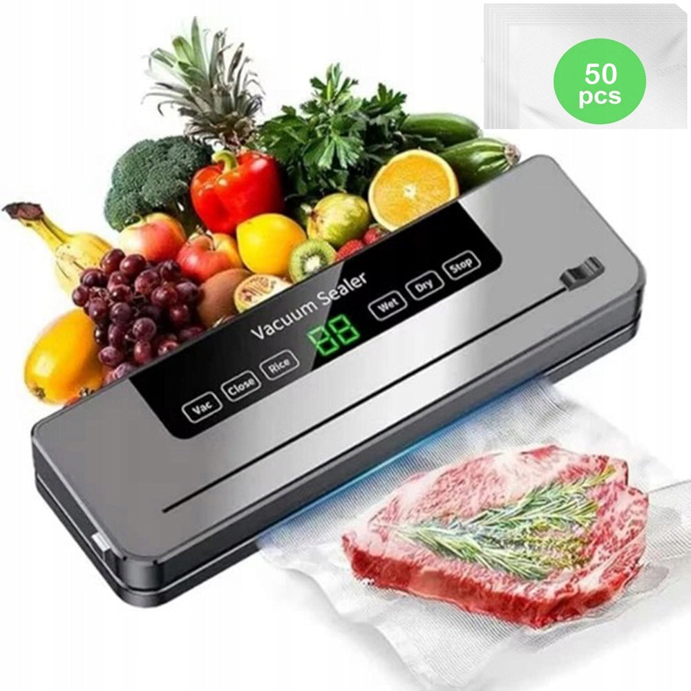 FOOD VACUUM WELDING MACHINE AUTOMATIC PACKING SEALER 5 MODES+50 Vacuum BAGS
