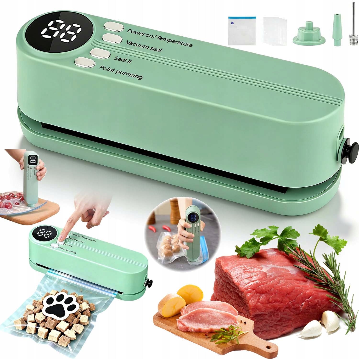 FOOD VACUUM WELDING MACHINE PACKER 10W MODES STRONG FOIL