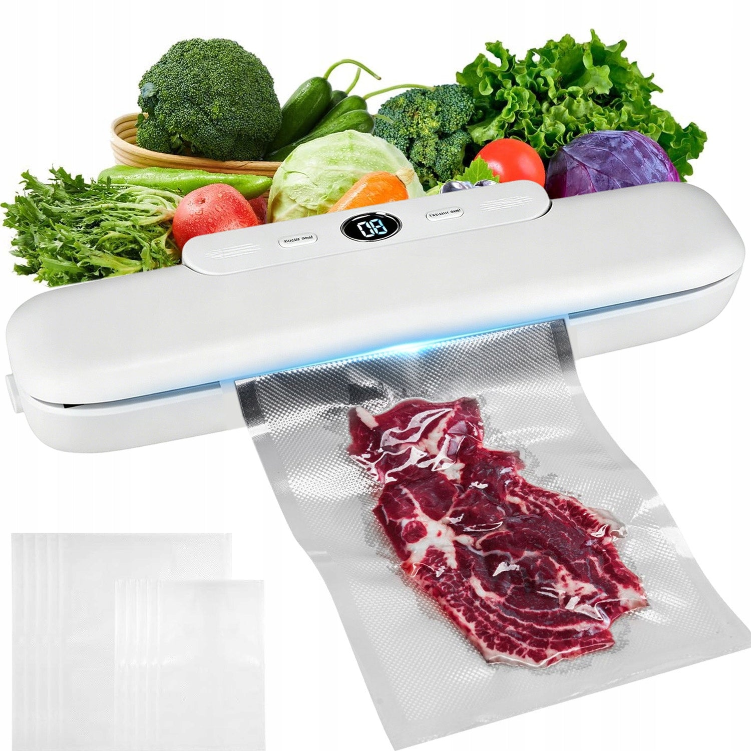 FOOD VACUUM WELDING MACHINE STRONG AUTOMATIC PACKAGING MACHINE +FOIL SET