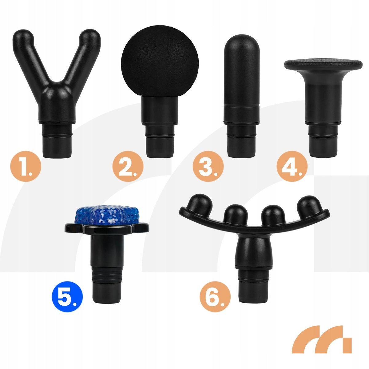 FOOT BODY BACK MASSAGE GUN MASSAGER 6 TIPS INCLUDED 2000MAH Brand no brand