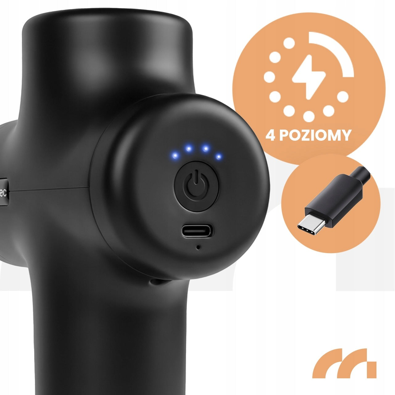 FOOT BODY BACK MASSAGE GUN MASSAGER 6 TIPS INCLUDED 2000MAH Certificates of conformity CE WEEE