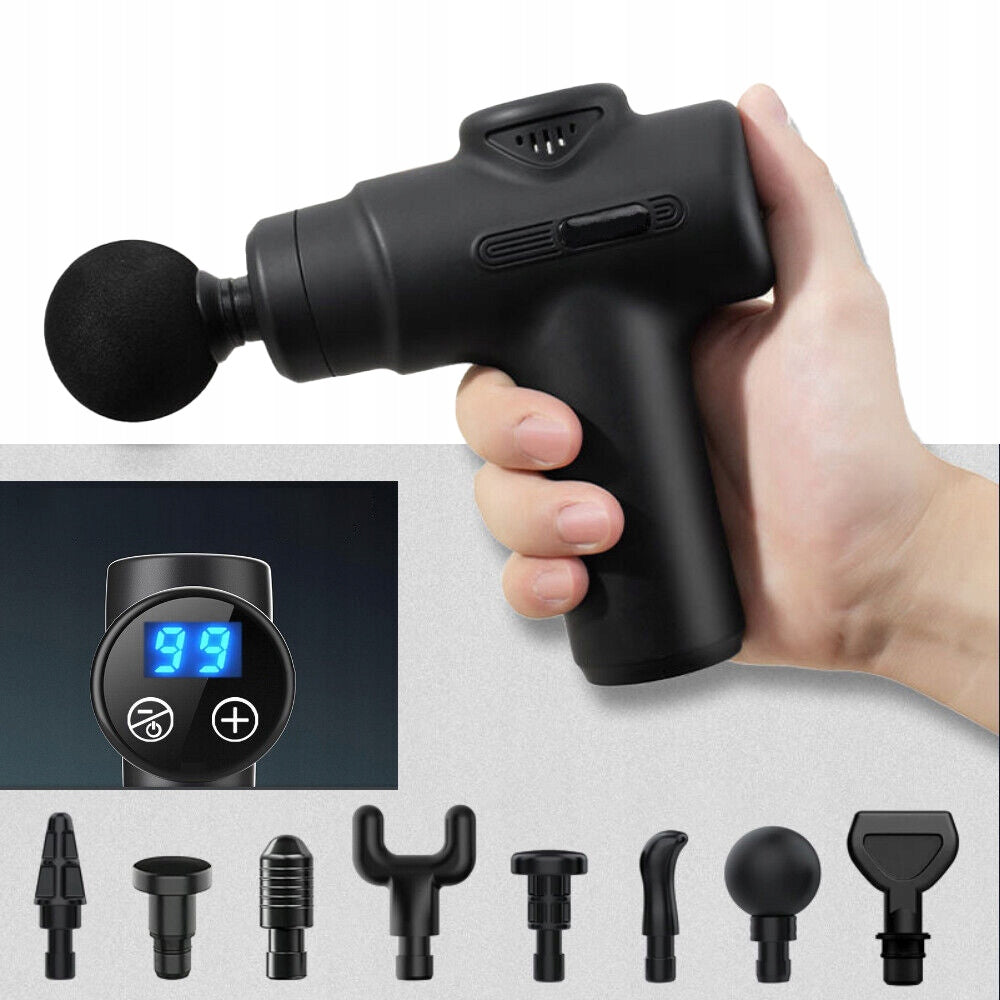 FOOT BODY BACK MASSAGE GUN POWERFUL VIBRATING MASSAGER PRO SET Medical device no