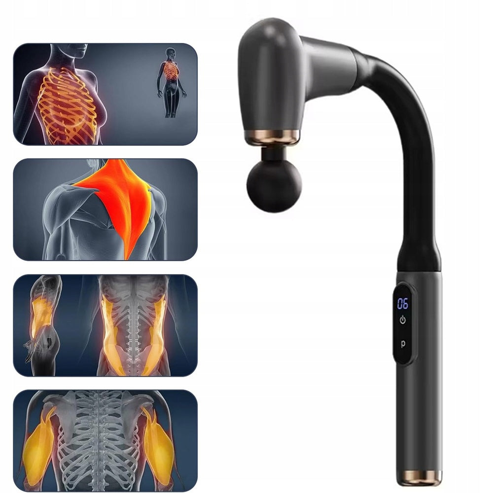 FOOT BODY BACK MASSAGE GUN PRO 6 TIPS Packaging status original