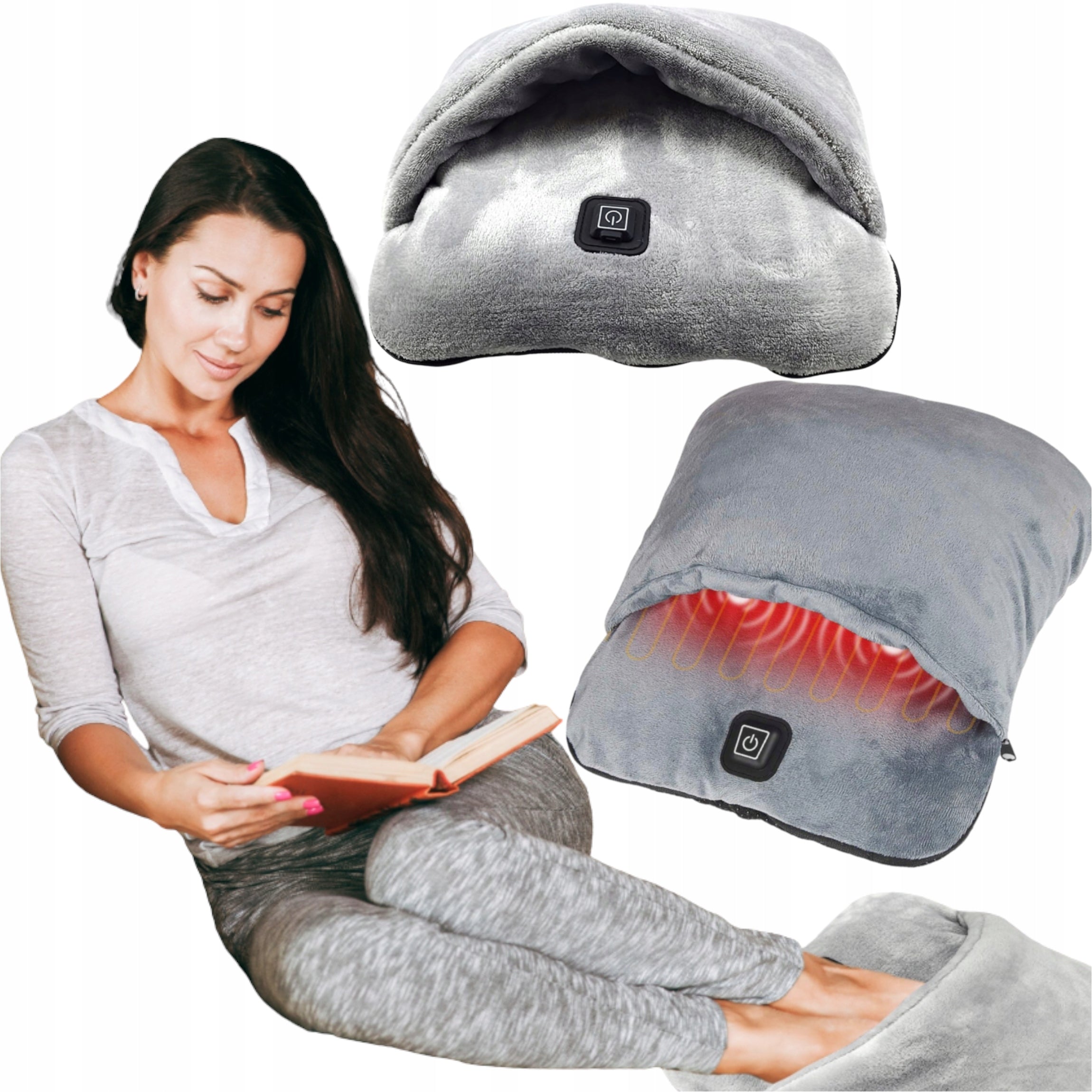 FOOT CUSHION ELECTRIC HEATING SLIPPERS FOR WINTER SOFT AND NICE