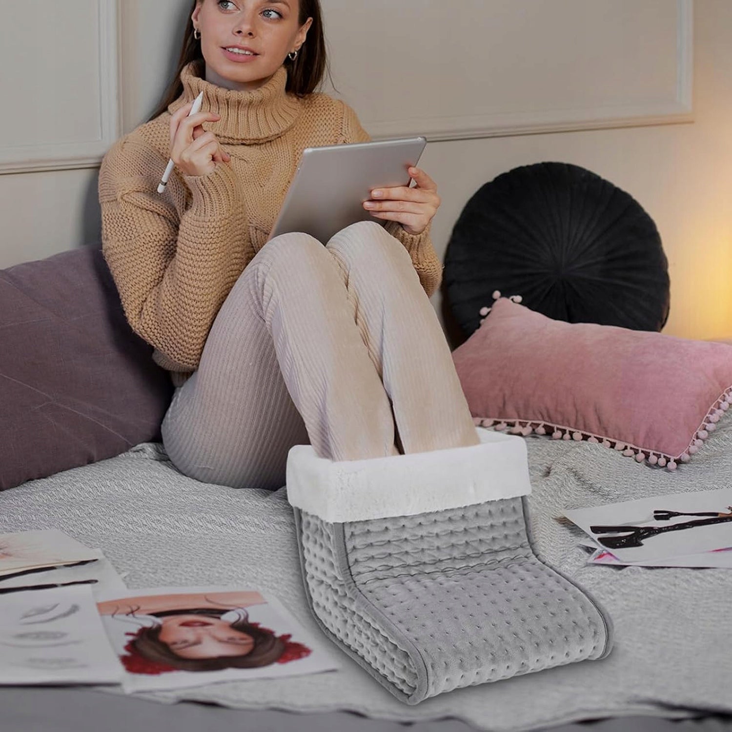 FOOT ELECTRIC HEATER SOFT AND COMFORTABLE ELECTRIC HEATER FOR Brand Bedee
