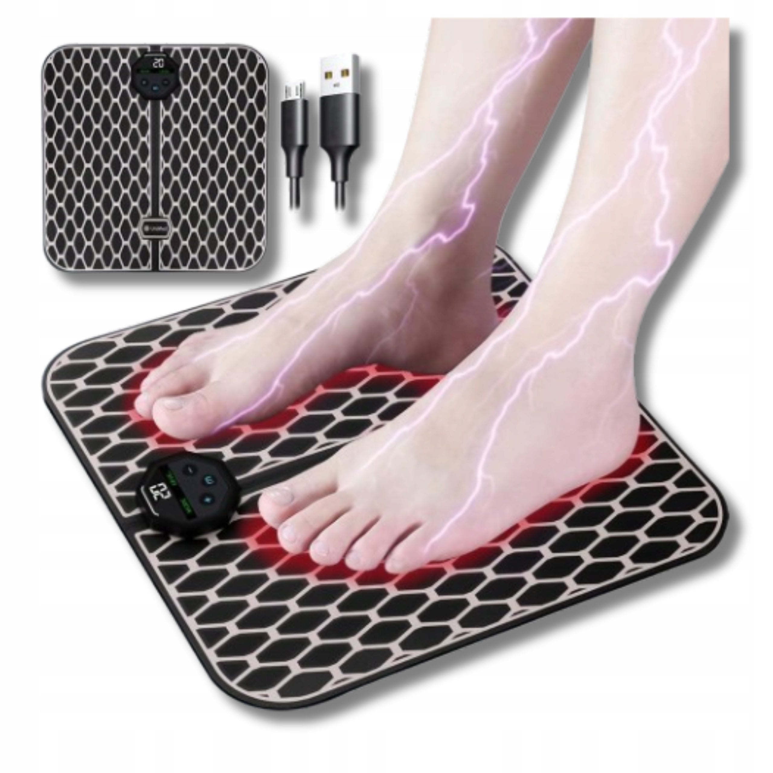 FOOT MASSAGE DEVICE PORTABLE IMPROVEMENT OF CIRCULATION PHYSIOTHERAPY EMS