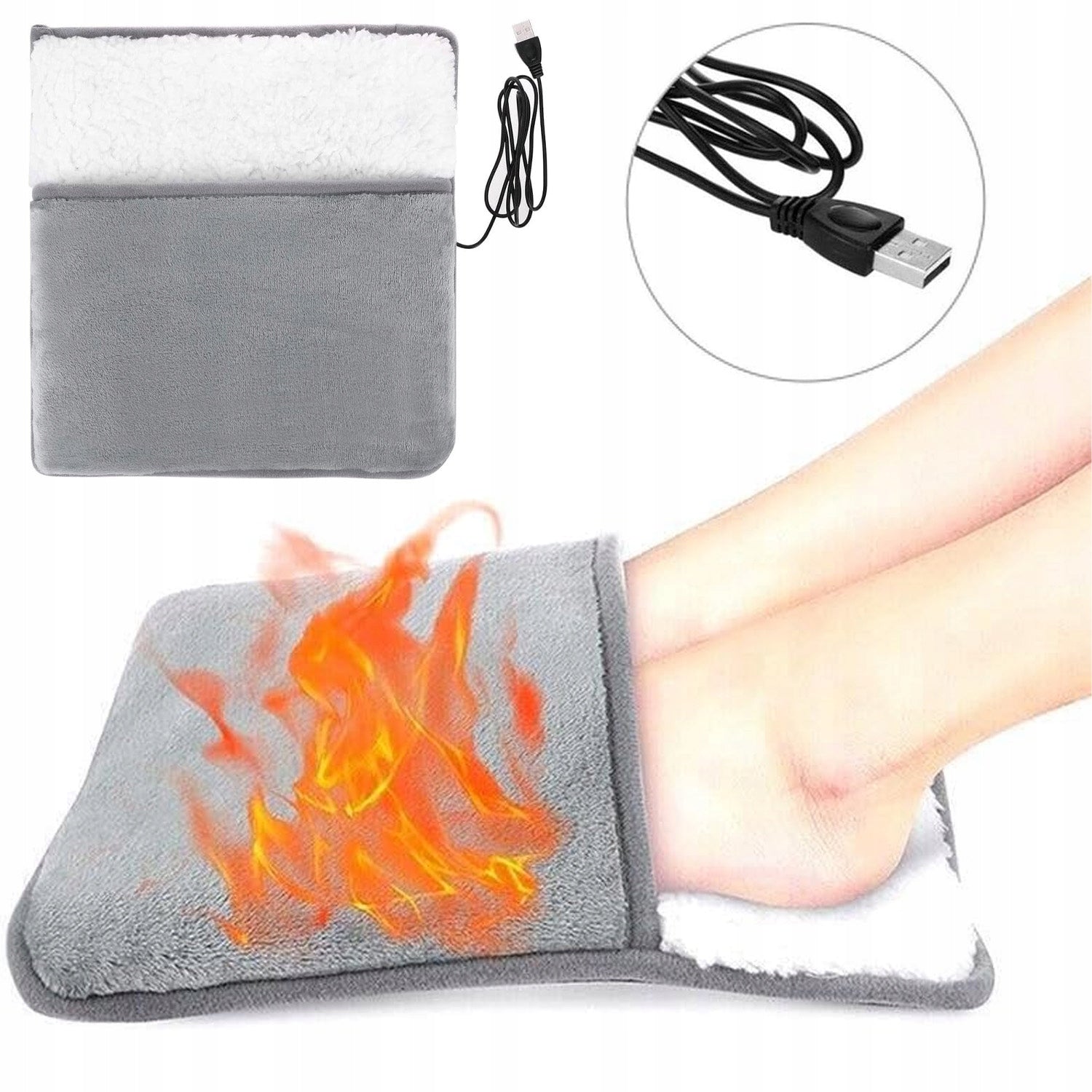 FOOT MASSAGER ELECTRIC SHOE LEG WARMER SOFT WARMER