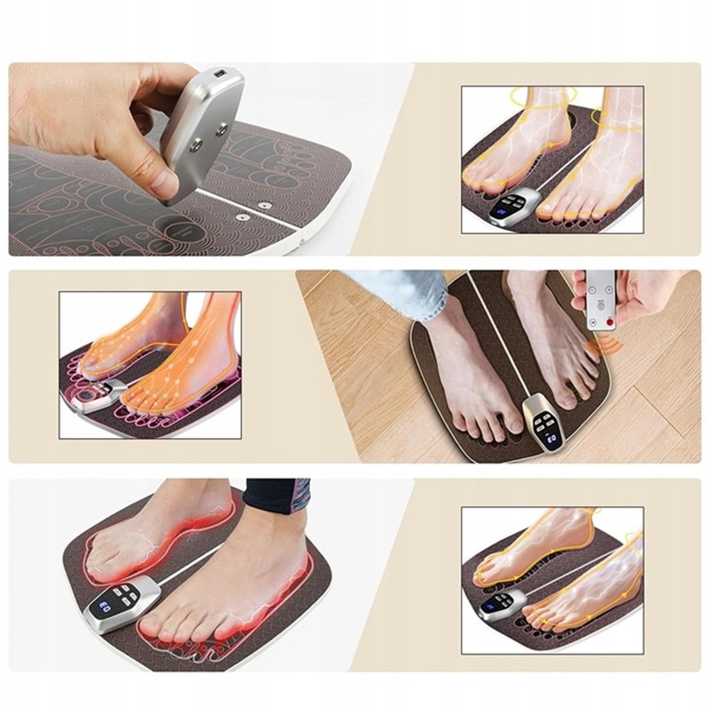 FOOT MASSAGER EMS 8 MASSAGE MODES RELAXING FITNESS SPORT HOME Packaging status original