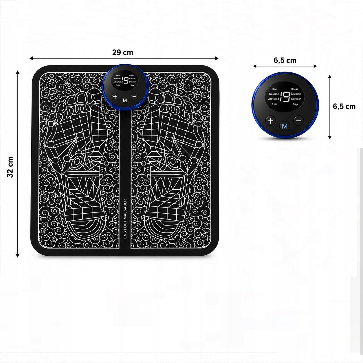 FOOT MASSAGER EMS FOLDING 8 MODES USB MUSCLE PAIN RELIEF REMOTE CONTROL Manufacturer code B0C4NMBVZT