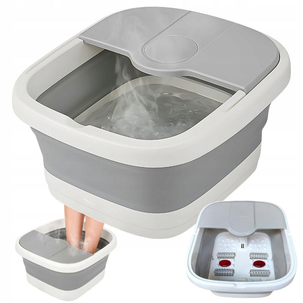 FOOT MASSAGER HEATED PEDICURE BOWL WITH FOOT SPA MASSAGE ROLLERS