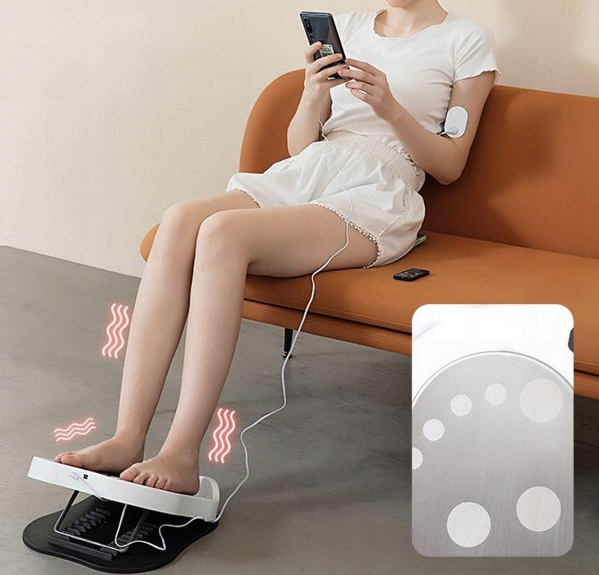 FOOT MASSAGER MUSCLE ELECTROSTIMULATOR STIMULATION ELECTRIC REMOTE CONTROL Packaging status original
