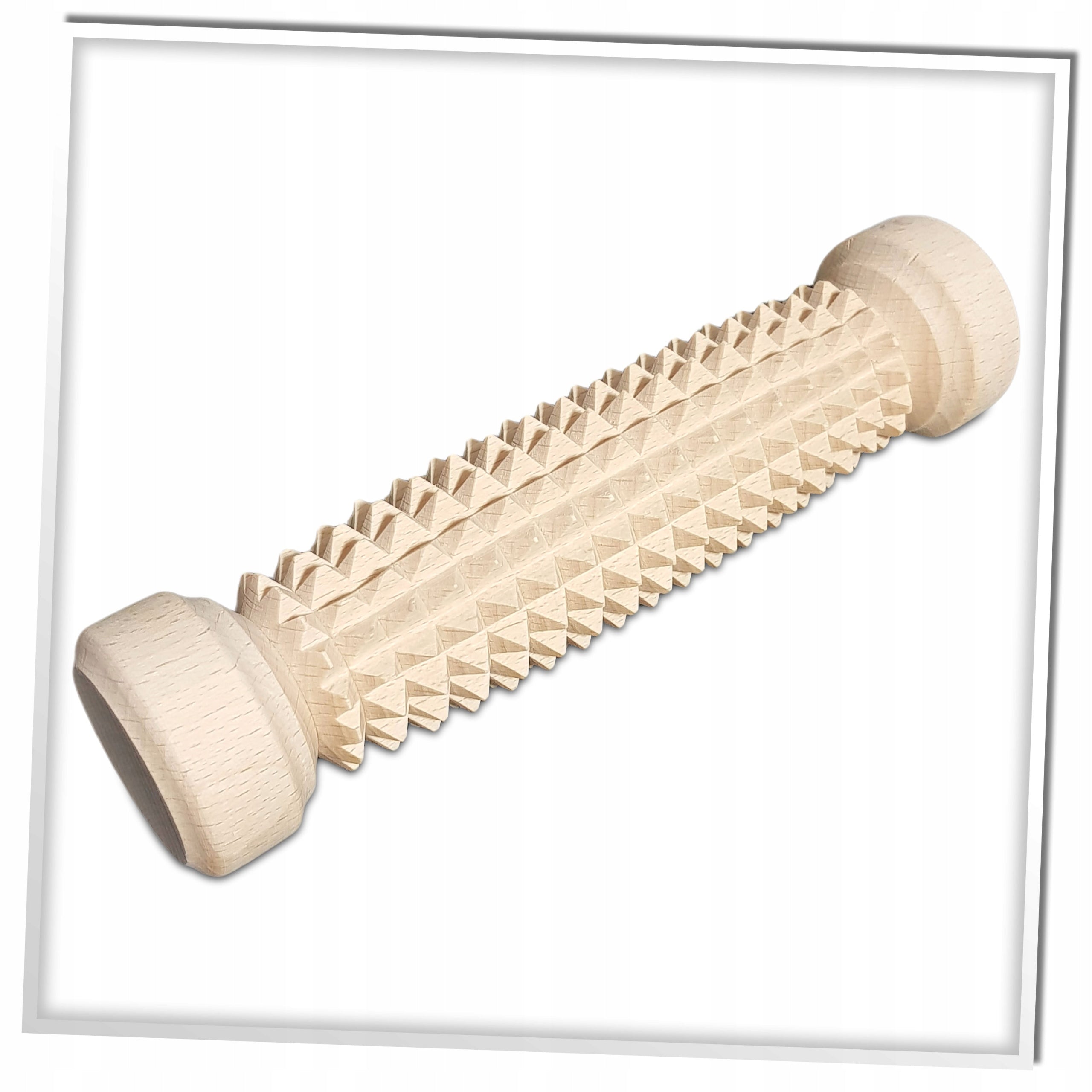 FOOT MASSAGER OVAL WOODEN RECIPE Color brown