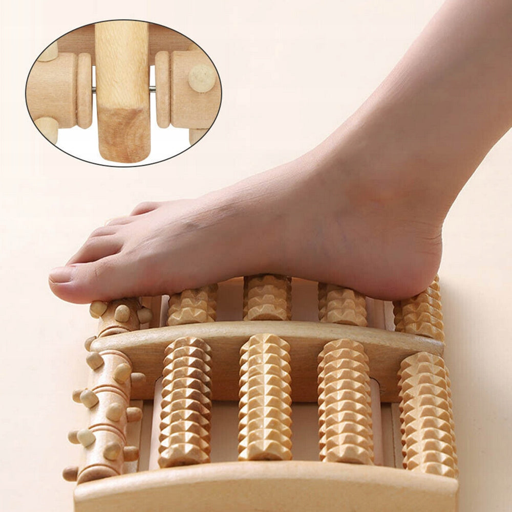 FOOT MASSAGER TRADITIONAL WOODEN ROLLER MASSAGE ROLLER DOUBLE Product weight with unit packaging 0.1 kg