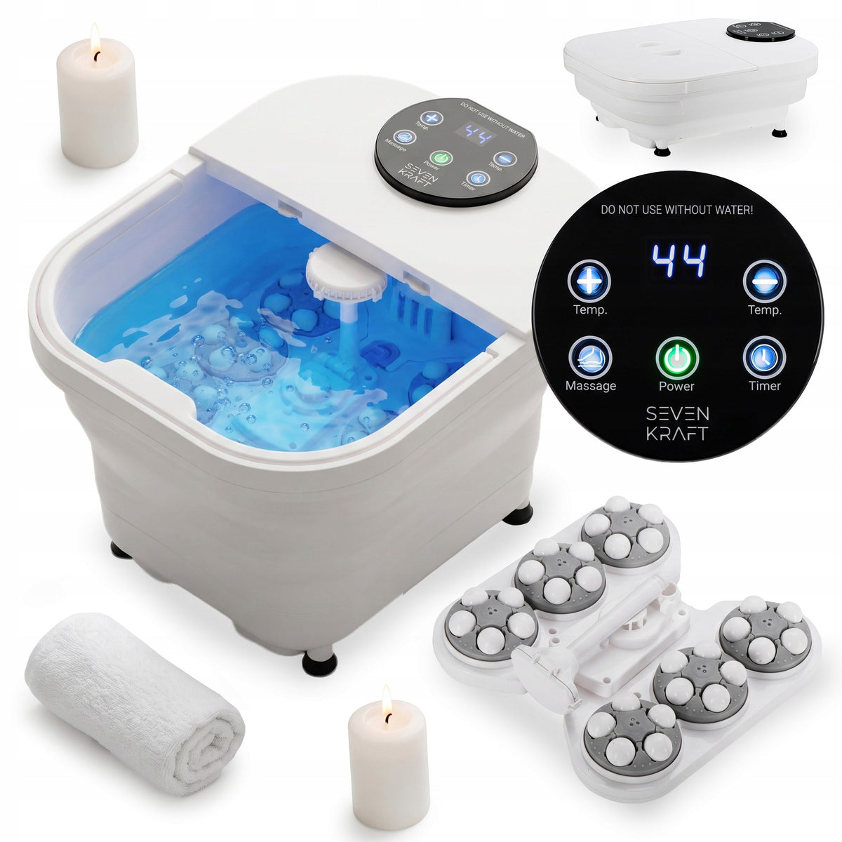 FOOT MASSAGER WATER HYDROMASSAGER HEATED MULTIFUNCTIONAL SPA HEATING