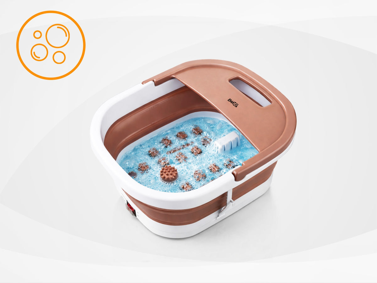 FOOT MASSAGER WATER HYDROMASSAGER HEATING BUBBLES IR FOLDING 500W Packaging status original