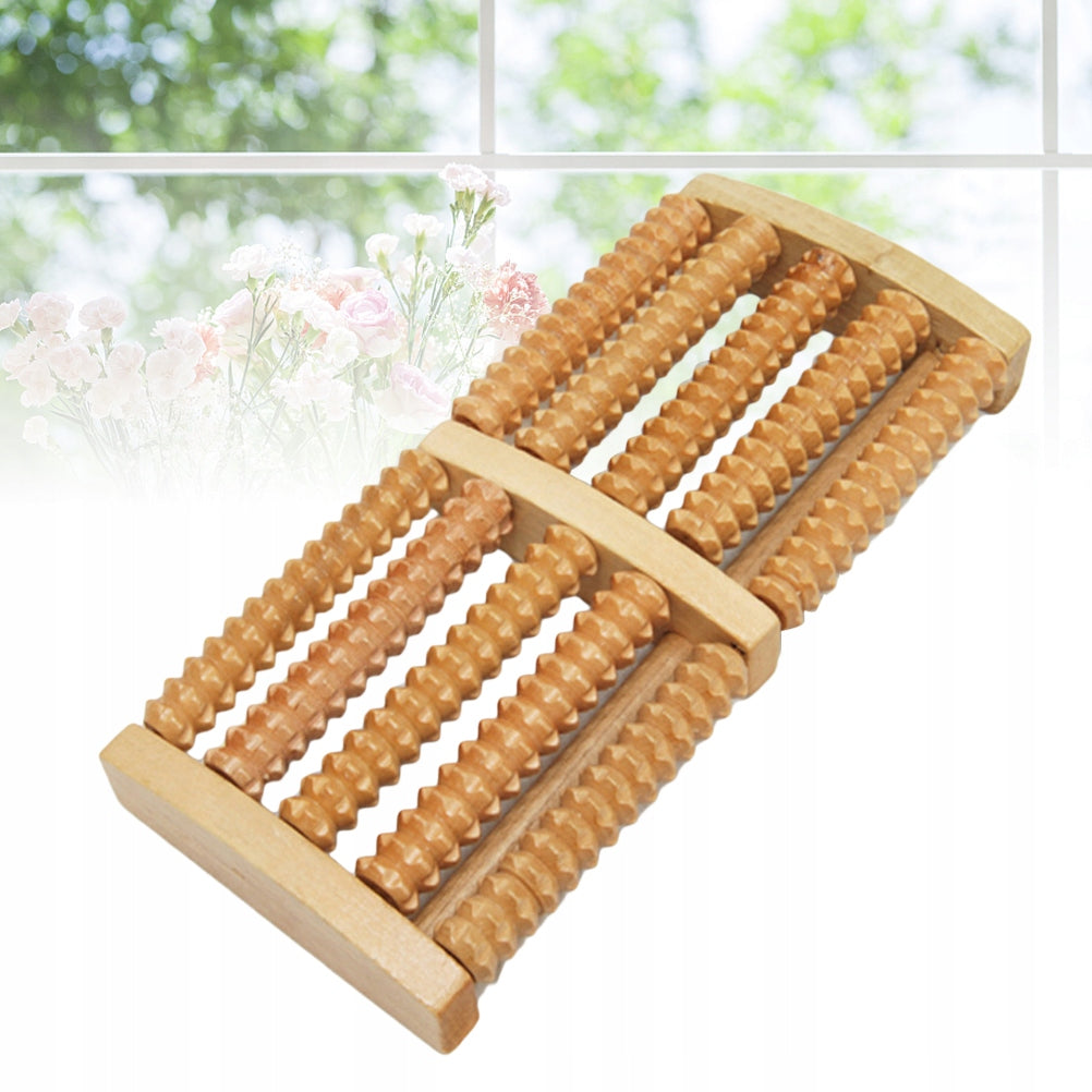 FOOT MASSAGER WITH WOODEN ROLLER MUSCLE RELIEF AND IMPROVED CIRCULATION Brand Przydasie.pl