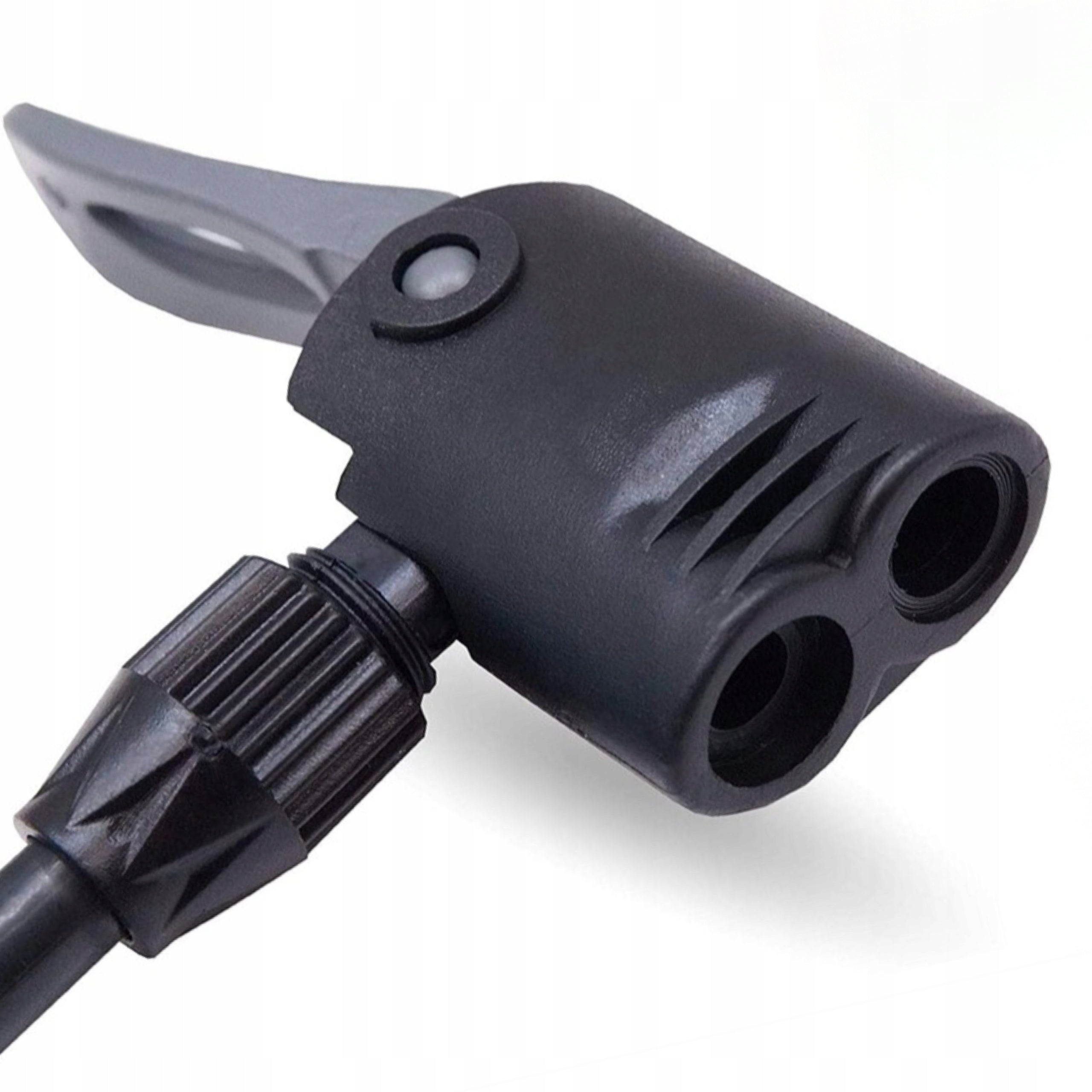 FOOT PUMP WITH PRESSURE GAUGE FOR MATTRESS BIKE DUNLOP 3 ADAPTERS + CASE Manufacturer code DUNLOP69165MANOMETR