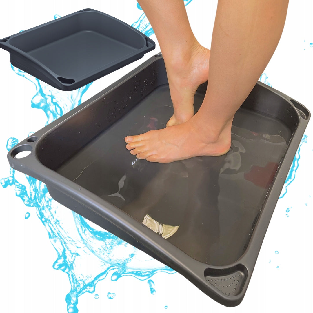 FOOT RINSE BASIN LIGHTWEIGHT PORTABLE WATER HYGIENE MAINTENANCE PADDLING POOL
