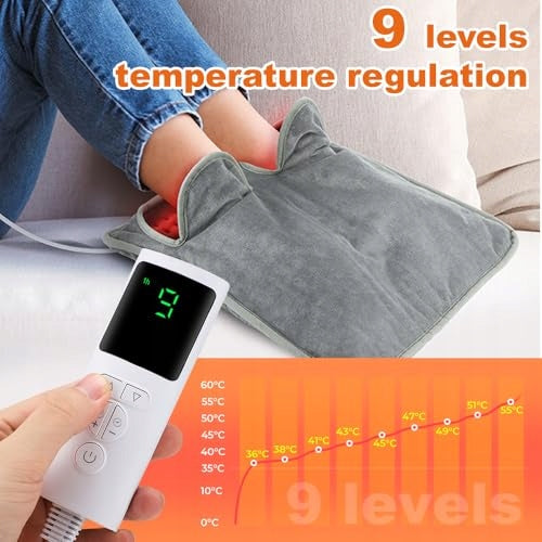 FOOT WARMER ELECTRIC FLANNEL 9 LEVELS HEAT TIMER GIFT Brand no brand