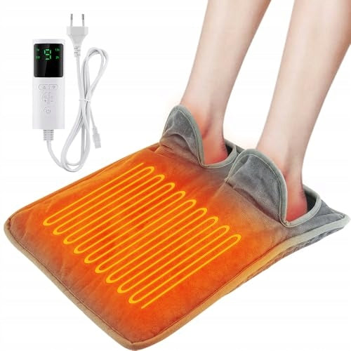 FOOT WARMER ELECTRIC FLANNEL 9 LEVELS HEAT TIMER GIFT Medical device no