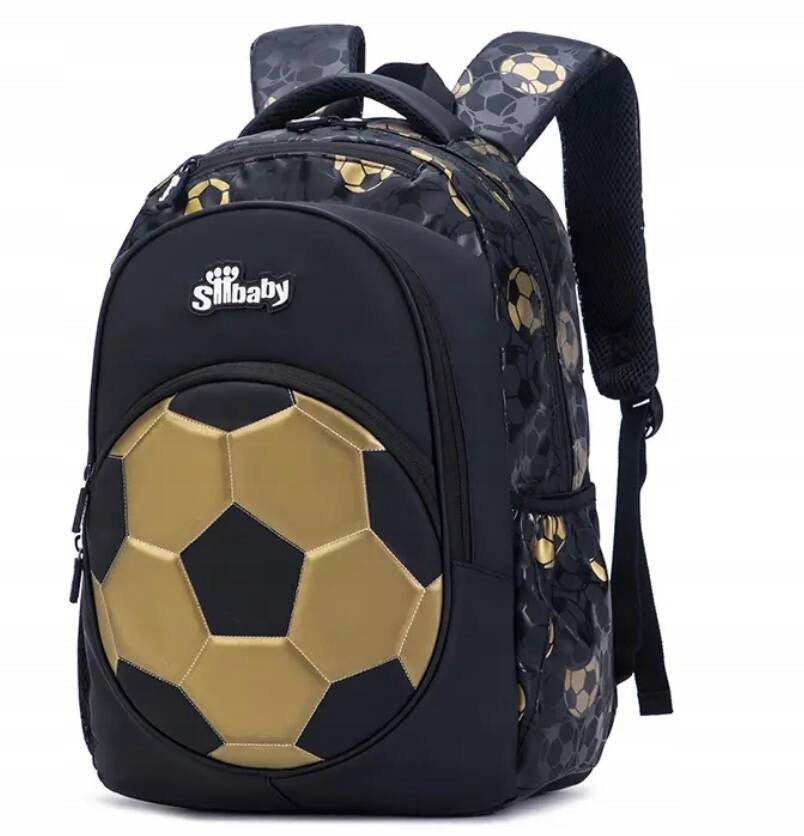 FOOTBALL BACKPACK IN SCHOOL BALLS SATCHEL CHILDREN A4