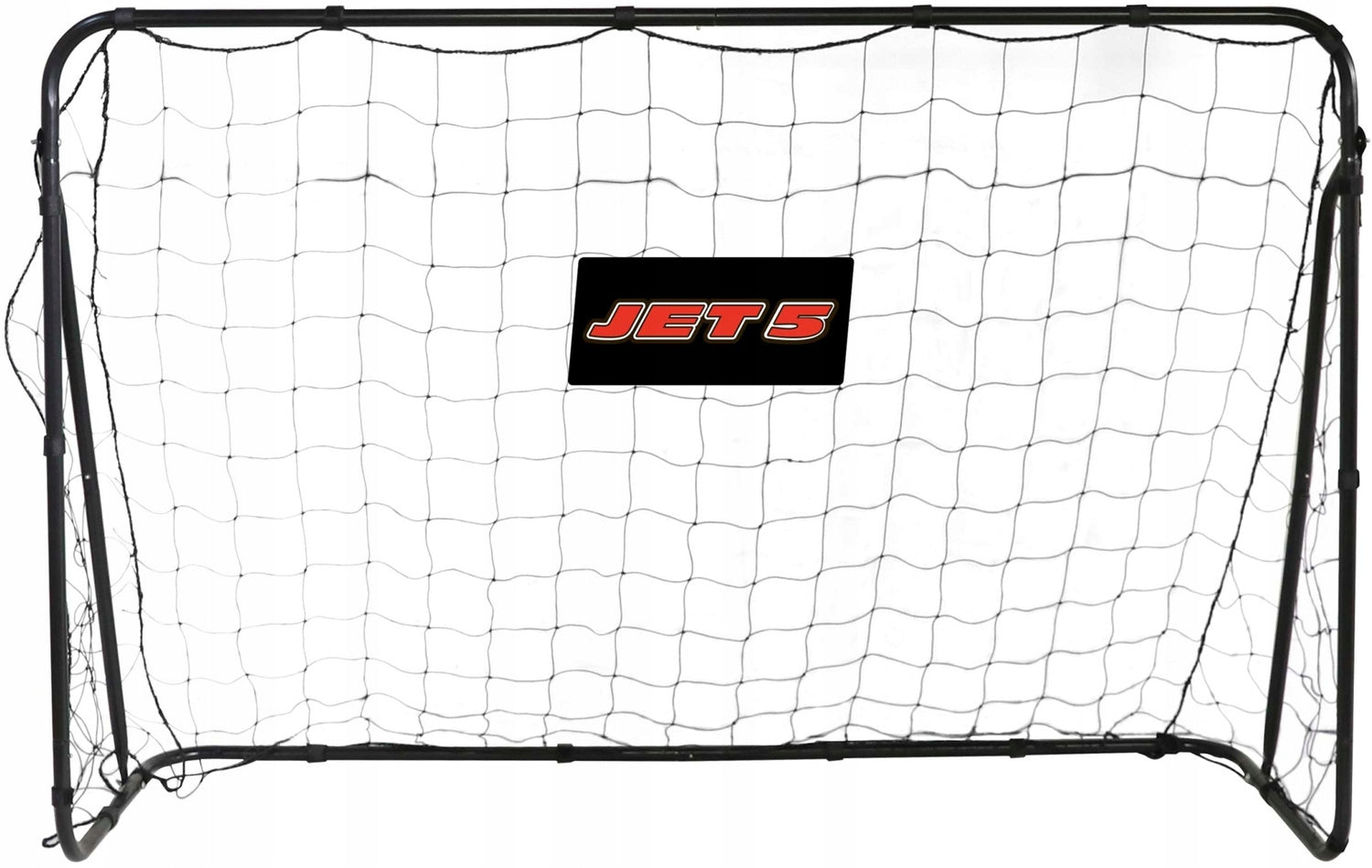 FOOTBALL GOAL LARGE 240x170 METAL WITH NET FOR FOOTBALL JET5 BLACK Packaging status original