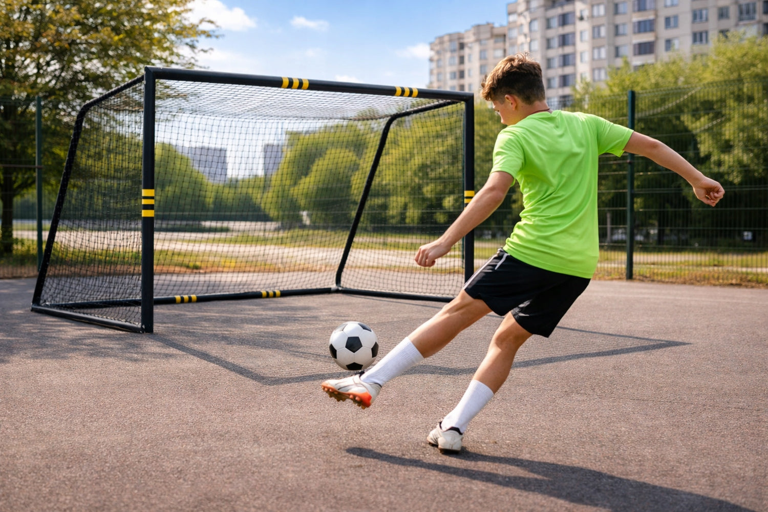 FOOTBALL GOAL METAL STABLE FOOTBALL TRAINING LARGE 240x160 Manufacturer code 14343