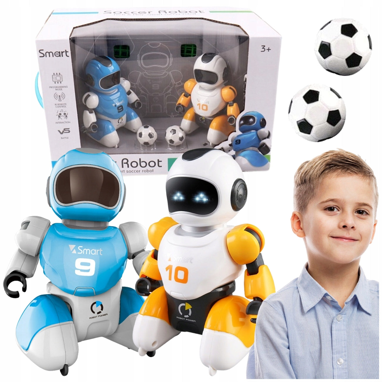 FOOTBALL ROBOTS REMOTE CONTROLLED GAMES INTERACTIVE PITCH SOUND