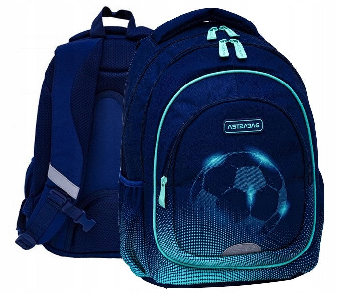 FOOTBALL SCHOOL BACKPACK SATCHEL for boy class 1-3 football fan 2515