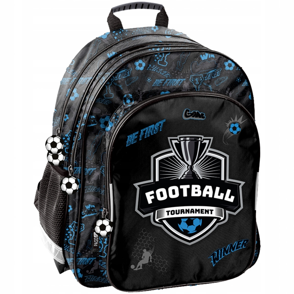 FOOTBALL School Backpack for Grades 1-3 Elementary Schools Paso Football Boys Brand Paso