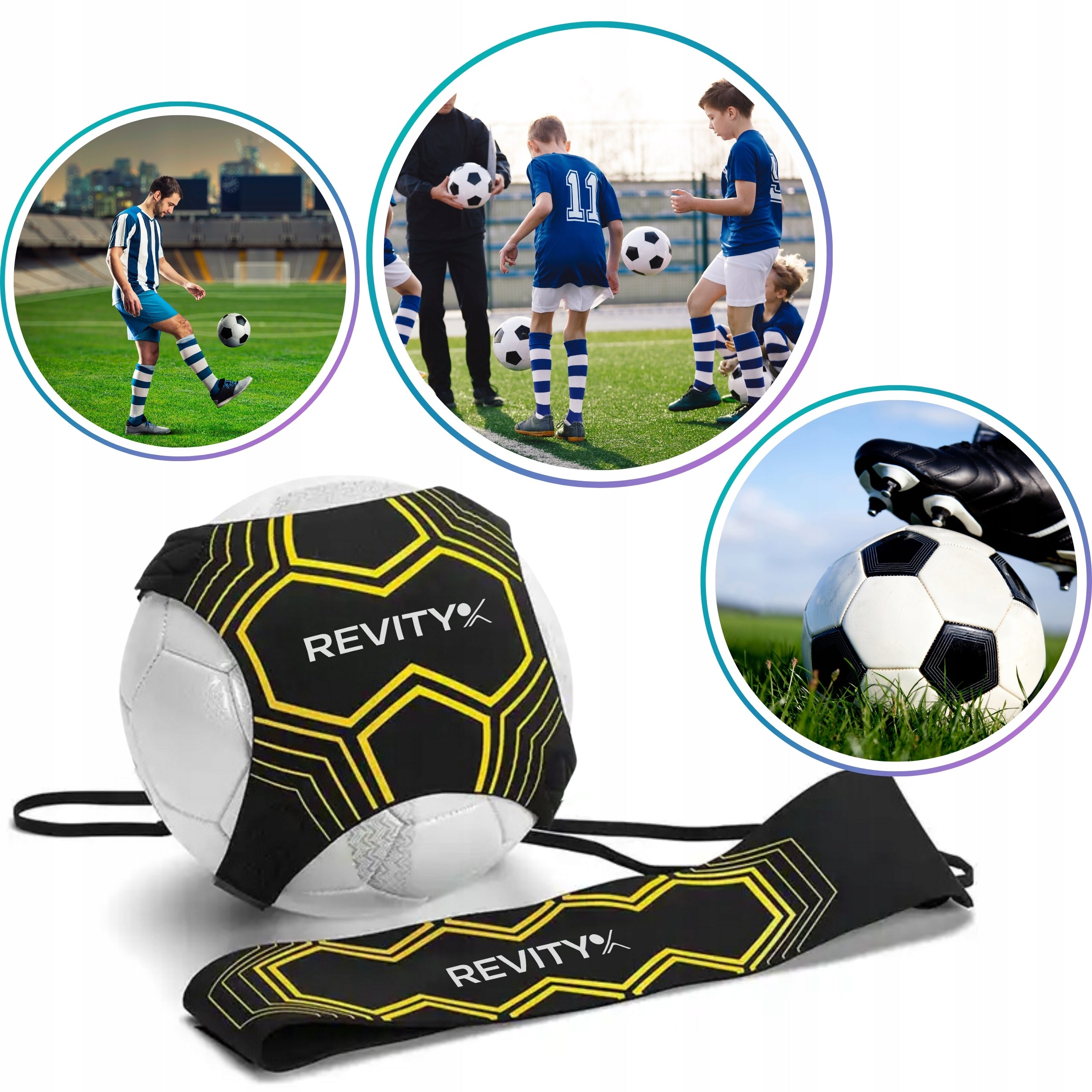 FOOTBALL TRAINER ADJUSTABLE TRAINING BELT FOOTBALL TRAINER Color yellow
