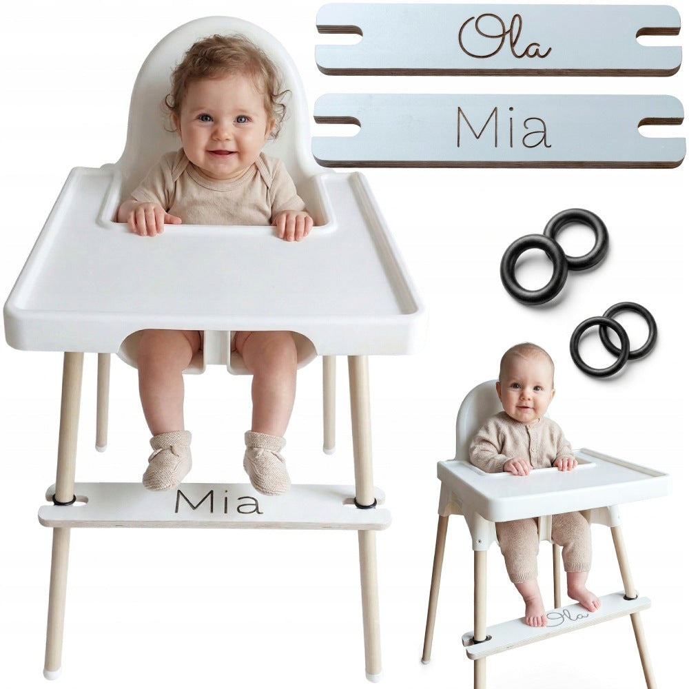 FOOTREST FOR IKEA ANTILOP LAMINATED ENGRAVED PERSONALIZED LIMITED