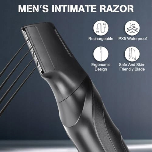 FOR BODY HAIR ELECTRIC GROIN HAIR TRIMMER 3 IN 1 IPX5 Model B0DCJRXF2N