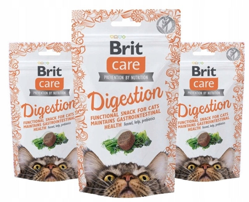 FOR CAT DIGESTION SNACK BRIT CARE CAT SNACK DIGESTION 3x50g