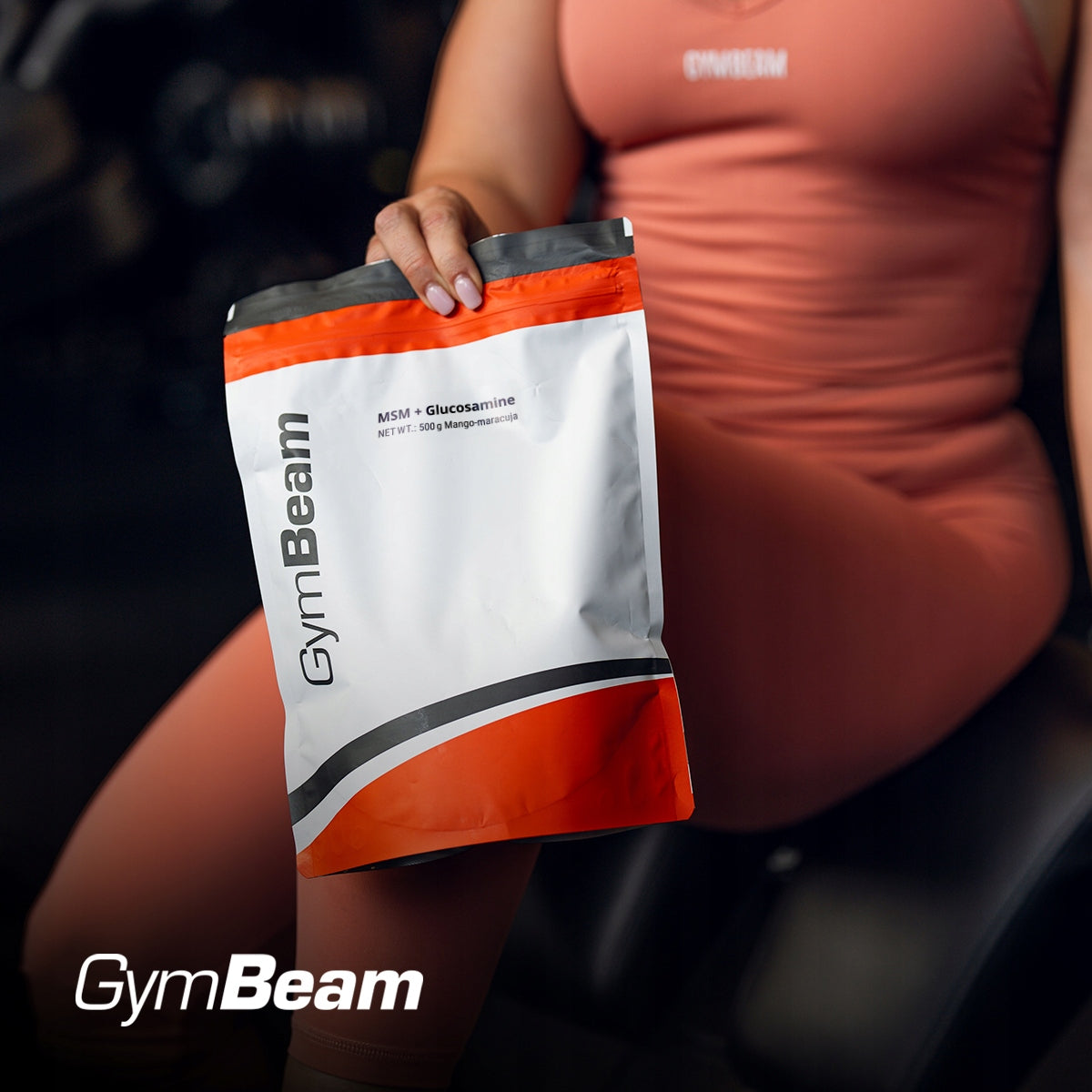 FOR JOINTS SUPPLEMENT MSM GLUCOSAMINE VITAMIN C GymBeam 500g passion fruit mango Brand GymBeam