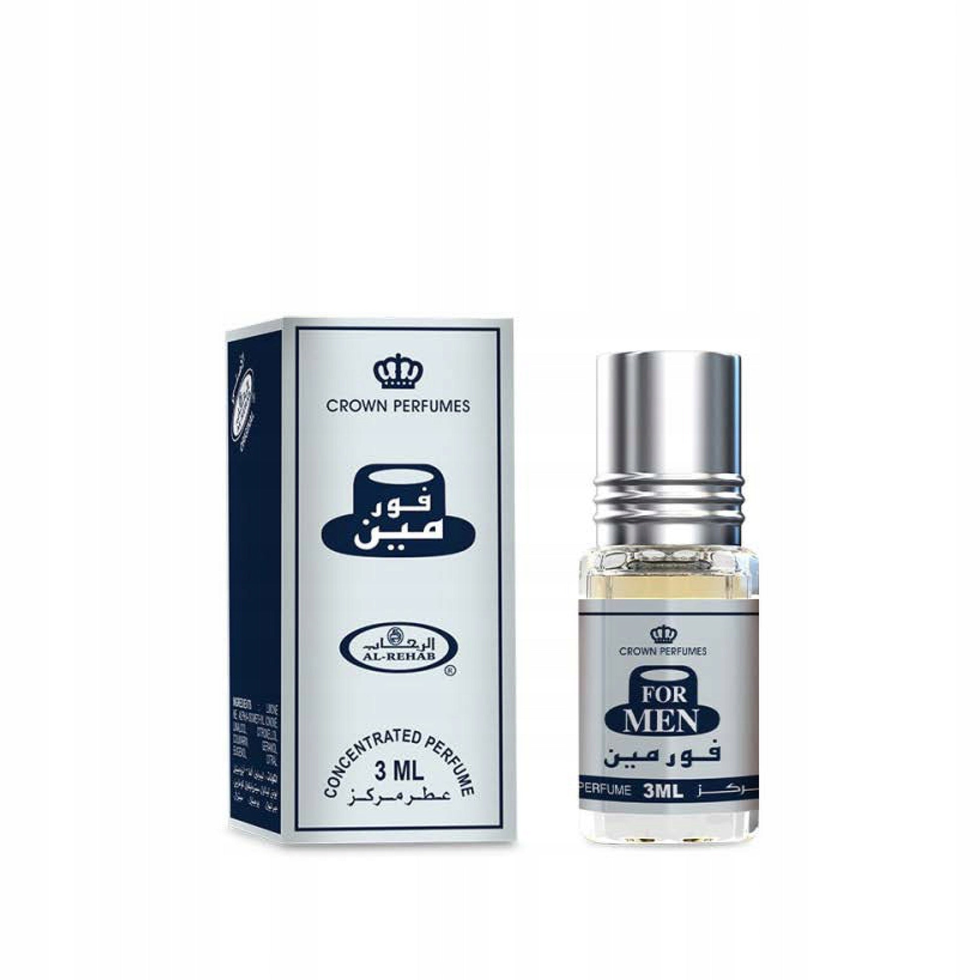 FOR MEN ARABIC PERFUME IN MUSK OIL ELEGANT CITRUS 3 ml AL REHAB Packaging status original