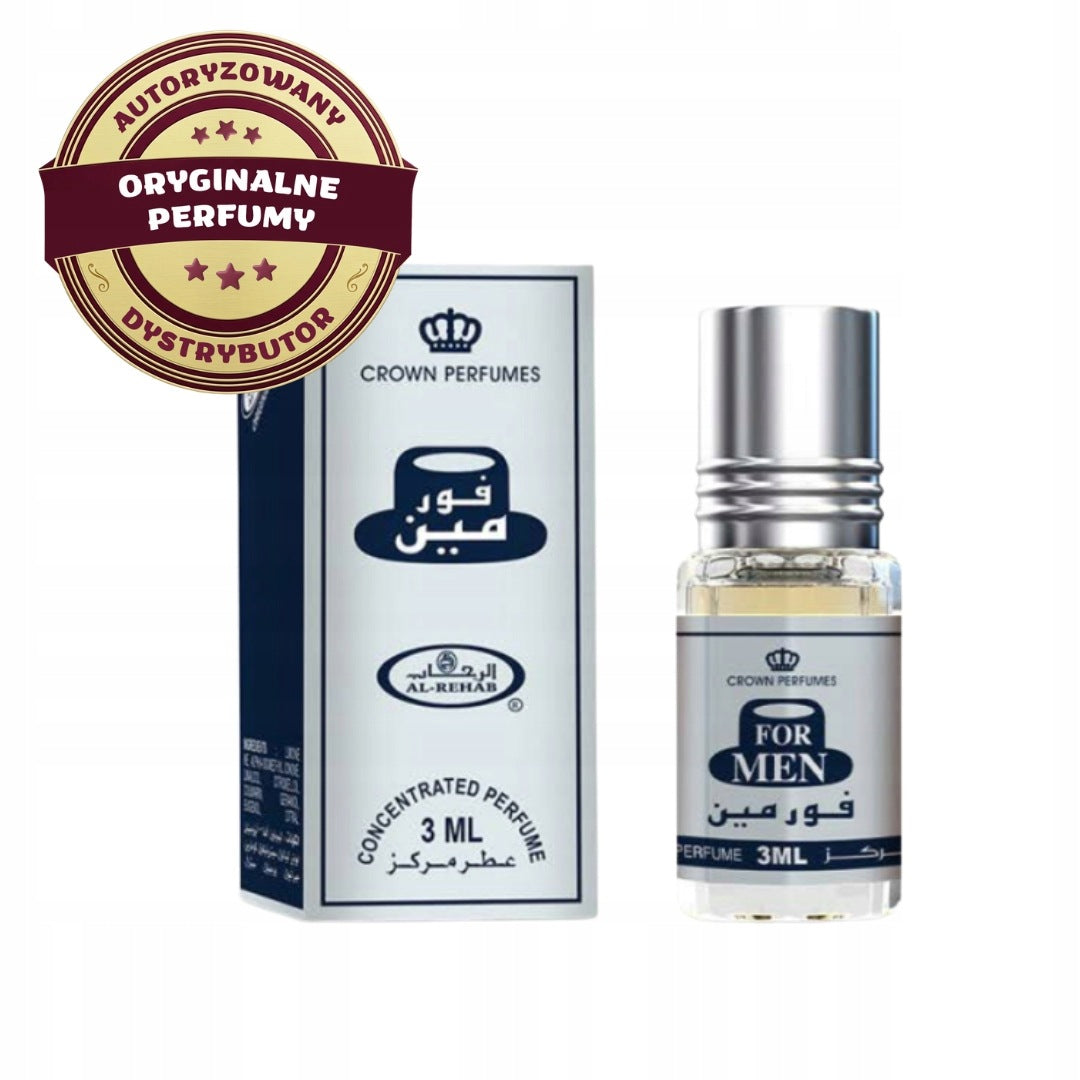 FOR MEN ARABIC PERFUME IN MUSK OIL ELEGANT CITRUS 3 ml AL REHAB