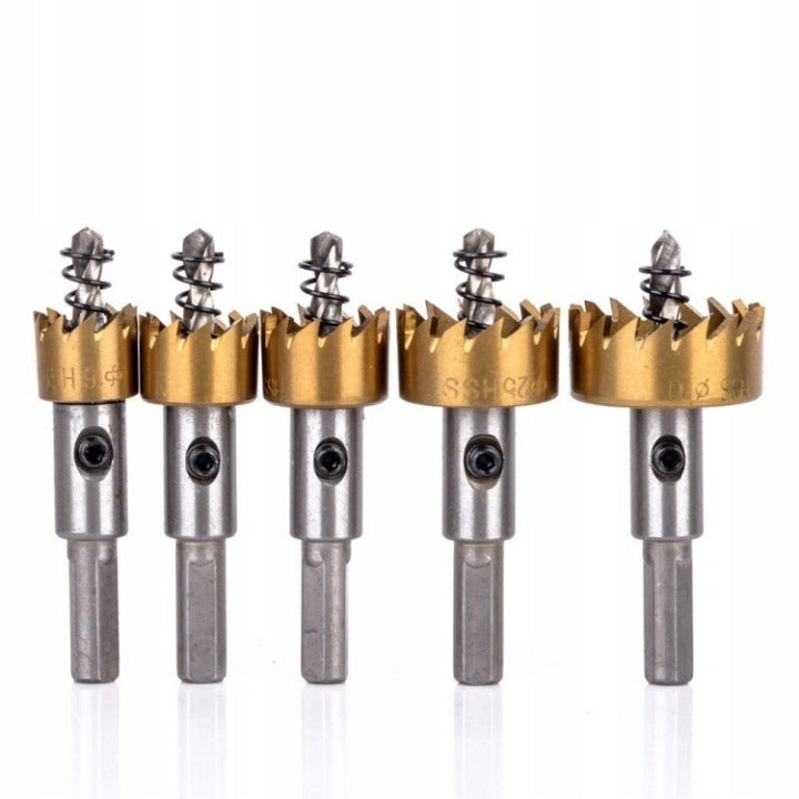 FORAMINIFERA HSS 5PCS 16-30MM FOR METAL WOOD STEEL DRILL BIT SET Packaging status original