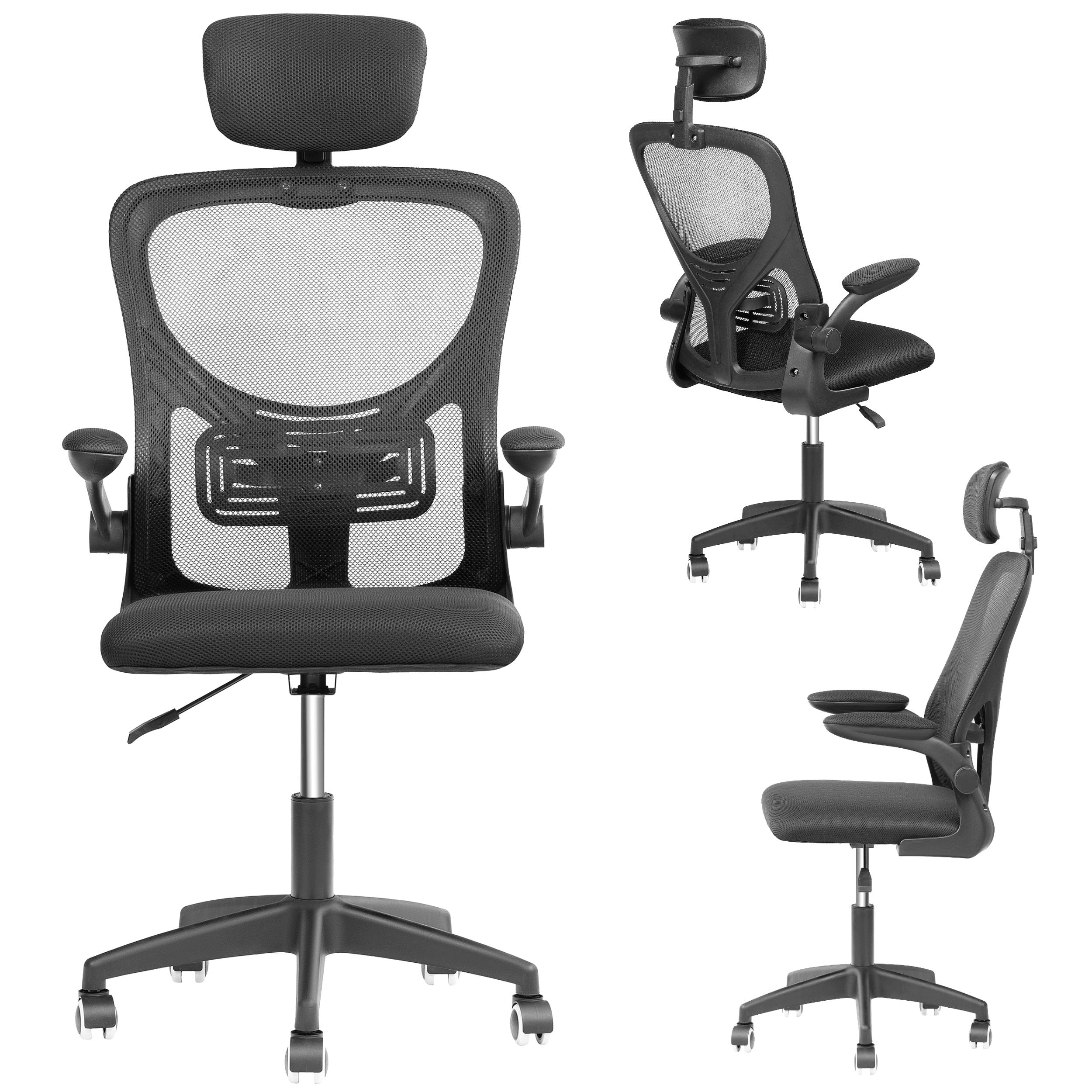 FORCE ONE | X-OFFICE Office Chair | Adjustable Swivel Chair | Black