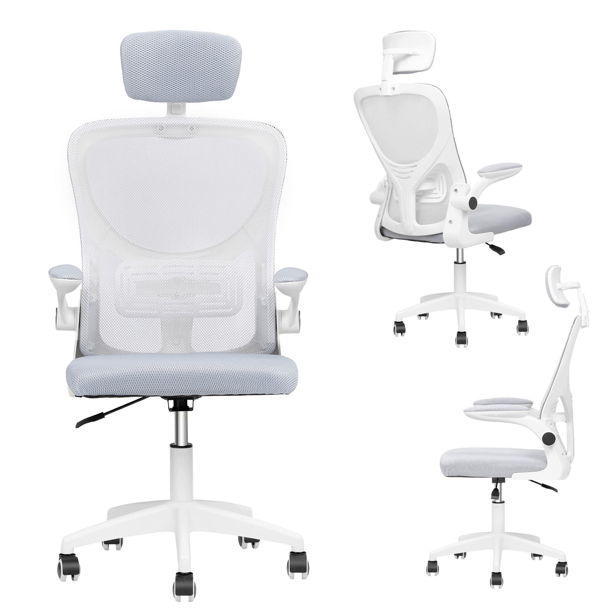 FORCE ONE | X-OFFICE Office Chair | Adjustable Swivel Chair | Grey