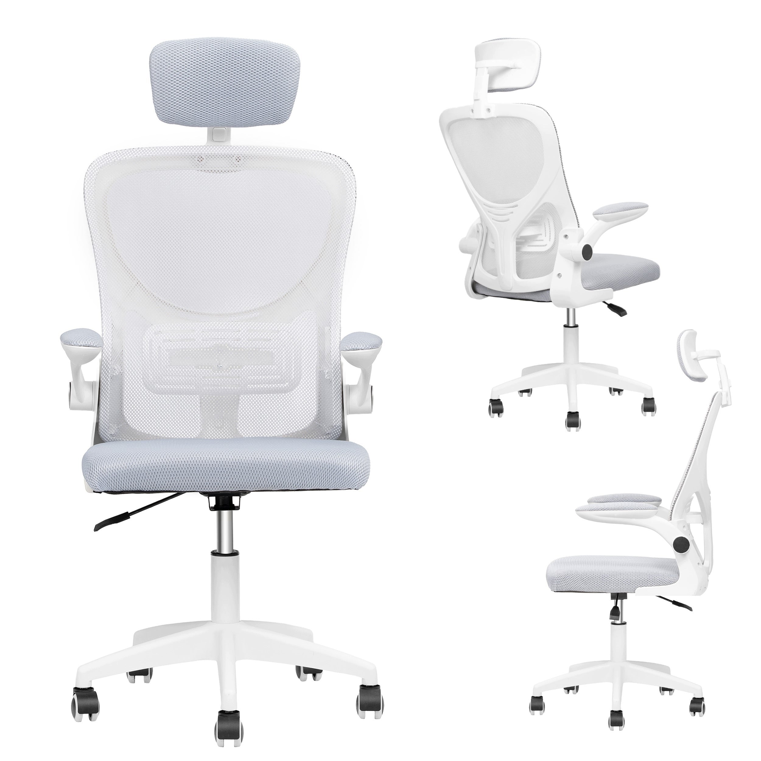 FORCE ONE | X-OFFICE Office Chair | Adjustable Swivel Chair | Grey