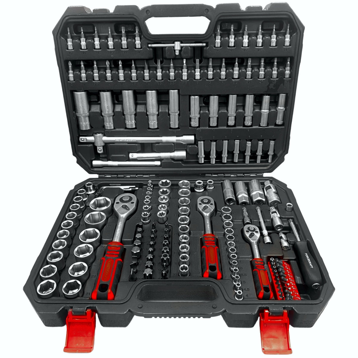 FORCEKRAFT Large TOOL WRENCH SET 172 ELEMENTS + SUITCASE