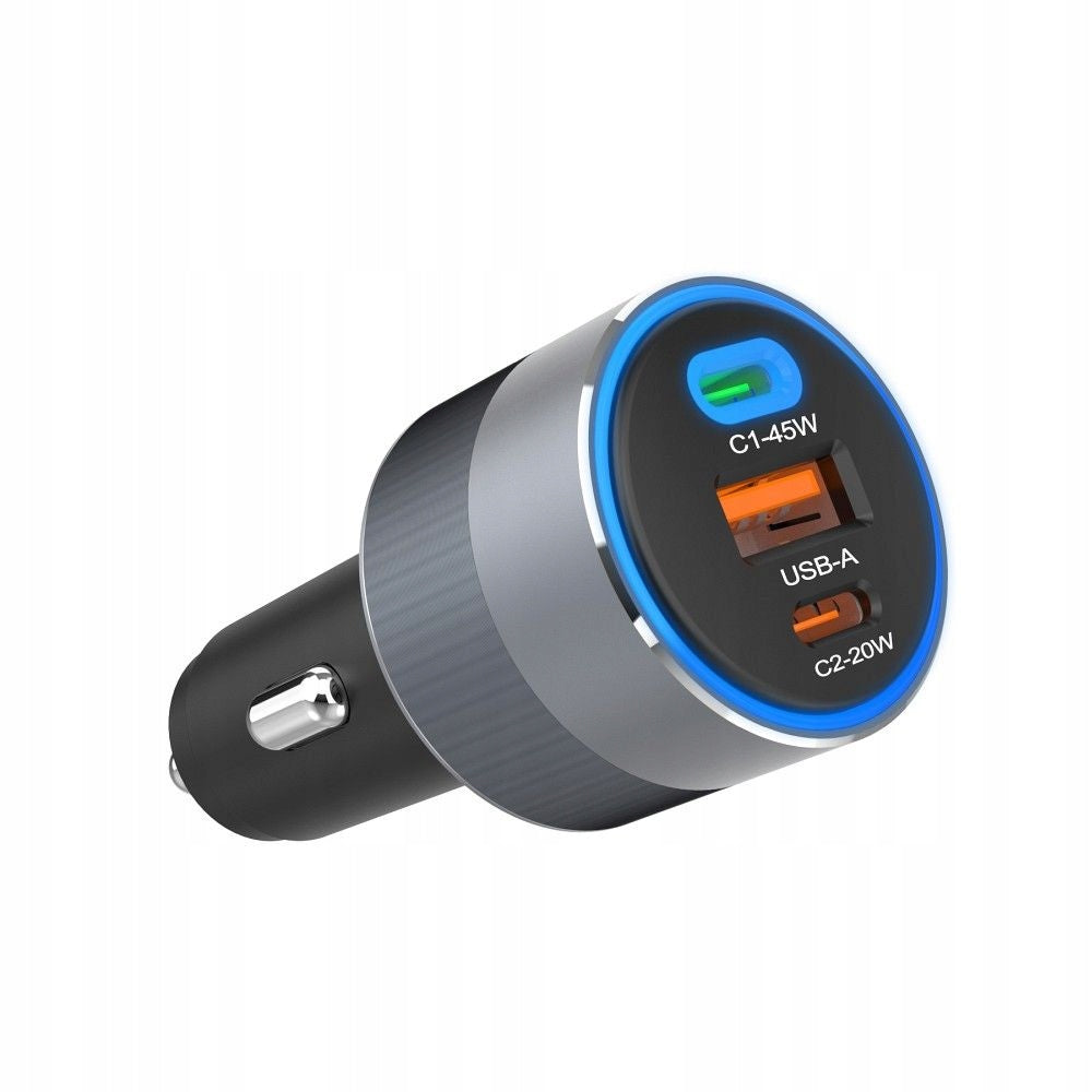 FORCELL F-ENERGY Alu car charger 65W PD+QC4.0+SAM 2xUSB C+USB A Manufacturer Forcell