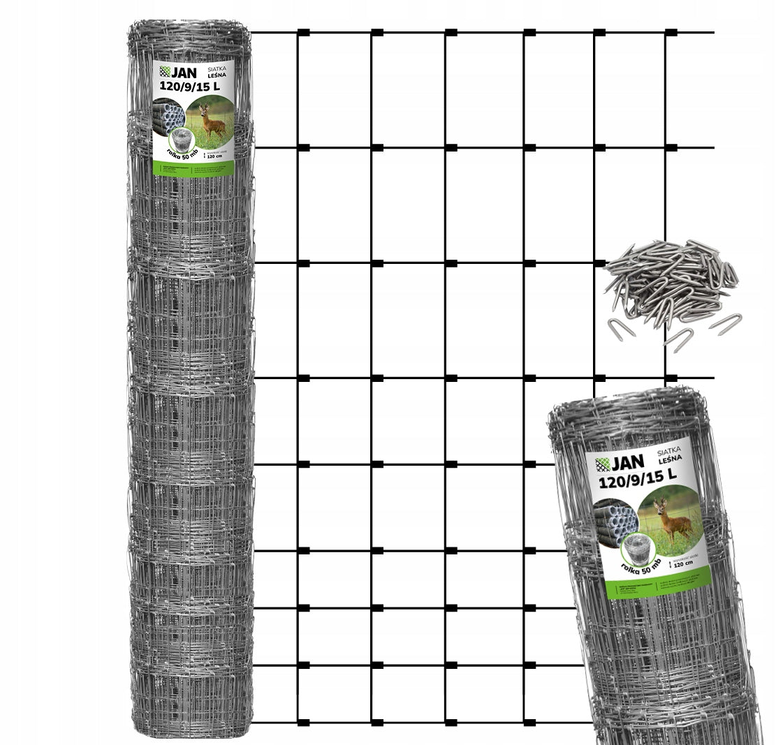 FOREST FENCE NET 120/9/15 L 50m + FREEBIE